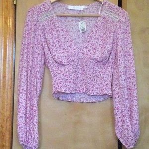 NWT ASTR The Label Peasant Blouse